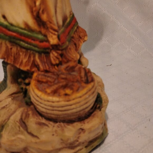 Vintage 1980s Homco Native American Woman W/Baby In Papoose - Picture 7 of 9